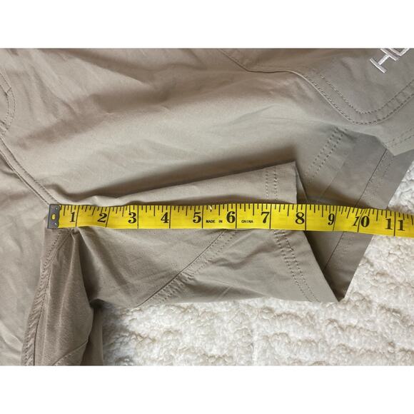 HUK Men's Pursuit 8” Fishing Above the Knee Shorts Khaki Color Size XXXL - Picture 9 of 13
